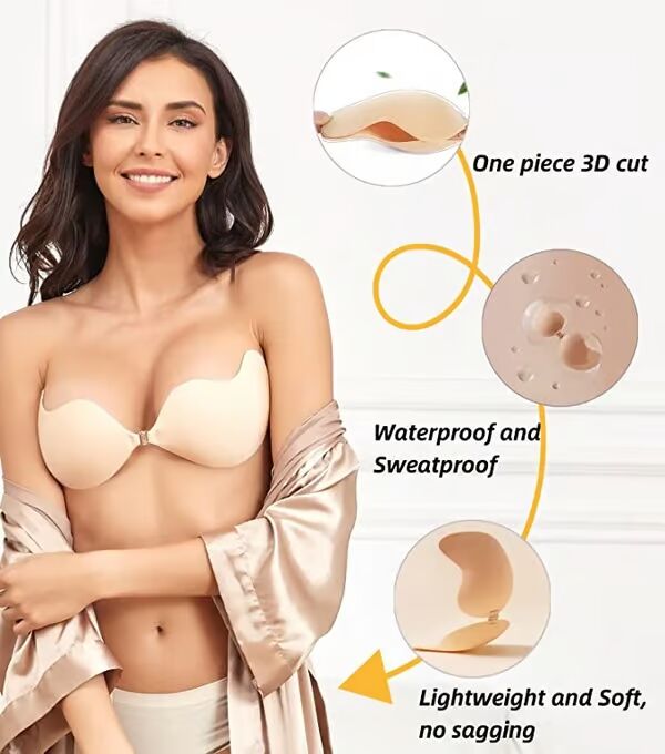 🌷Invisible Diva Strapless Backless Push up Bra