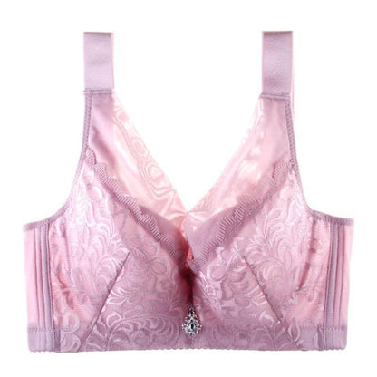 LACE BRA PLUS SIZE FULL CUP SHOULDER BAND ADJUSTABLE