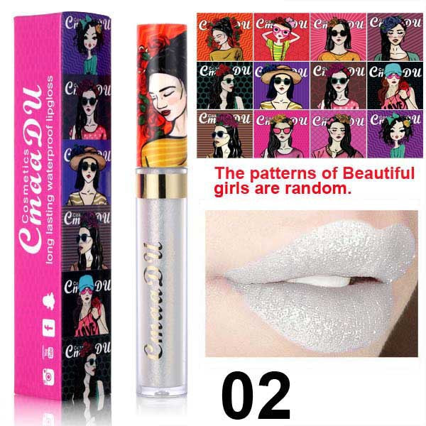 2024 CmaaDu Magic Glitter Waterproof Lasting Lip Gloss