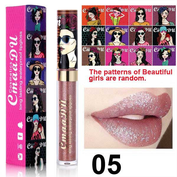 2024 CmaaDu Magic Glitter Waterproof Lasting Lip Gloss