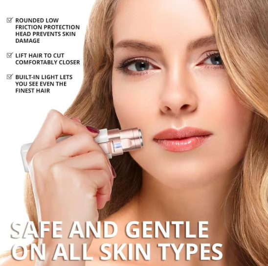 2-in-1 Women's Eyebrow and Facial Hair Removal Device