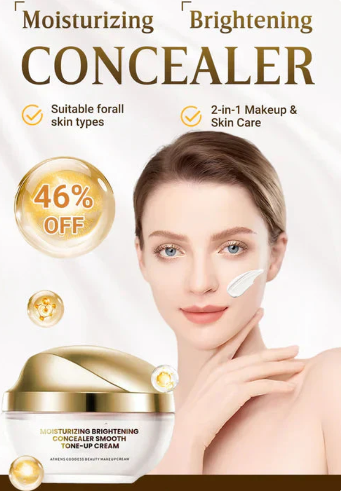 Moisturizing Brightening Concealer Smooth Tone-Up Cream ✨ Buy 1 Get 1 Free