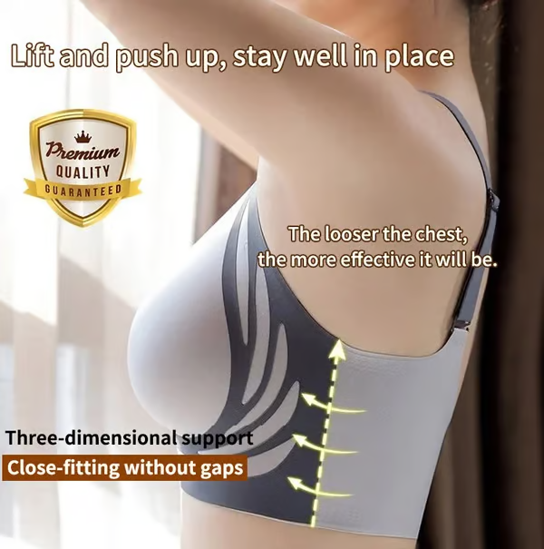 🎁Last Day Buy 1 Get 3 Packs🔥Super Gather Bra | Wireless Push-up Bra👍No More Sagging Breasts