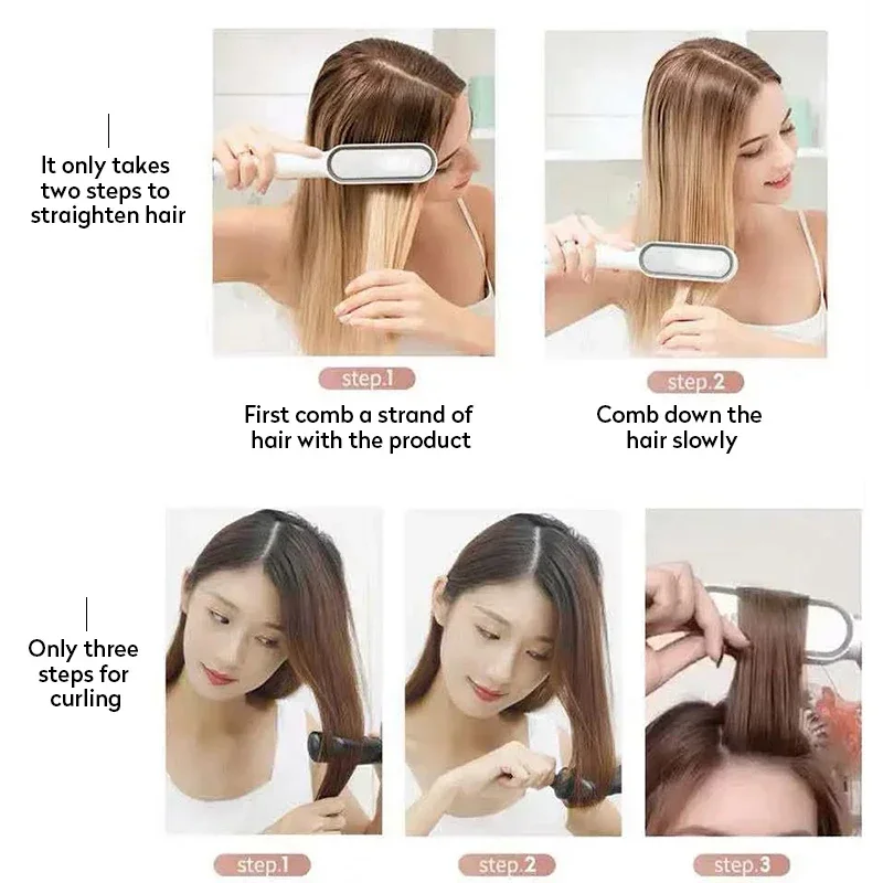 Electric Hair Straightener  Curler