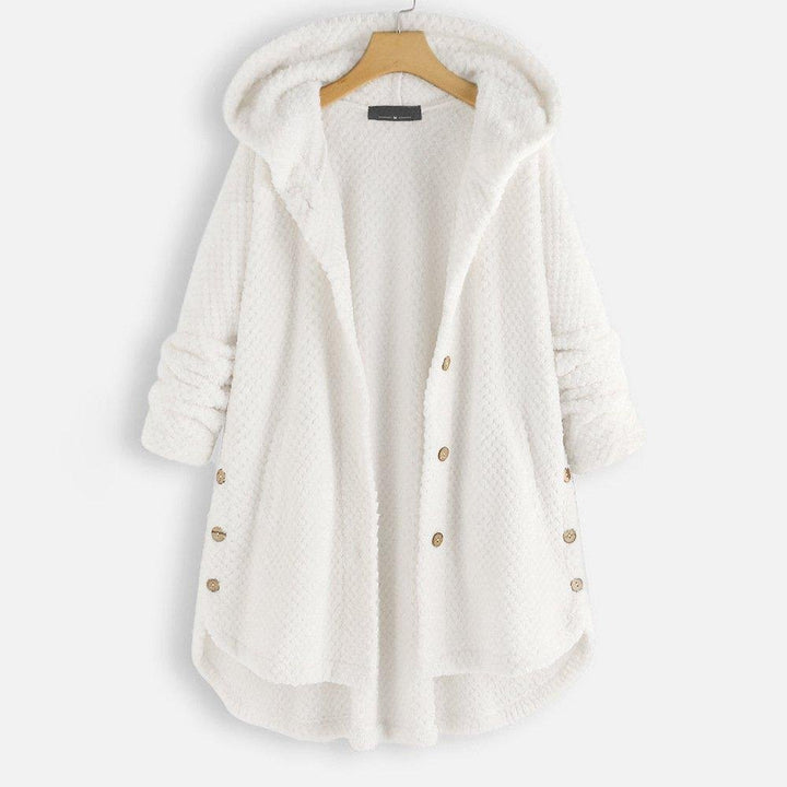 Winter Hooded Double Faced Fleece Sweater Coat