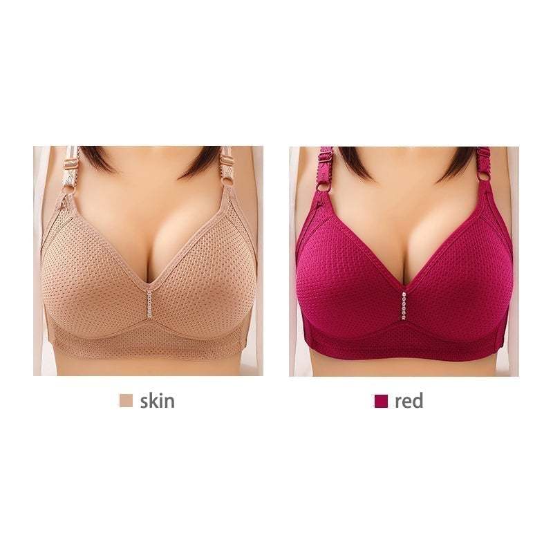 (🎁2025 New Year Hot Sale🎁)🔥Plus Size Bra Women Underwear Wire Free Comfort Soft Breathable🔥