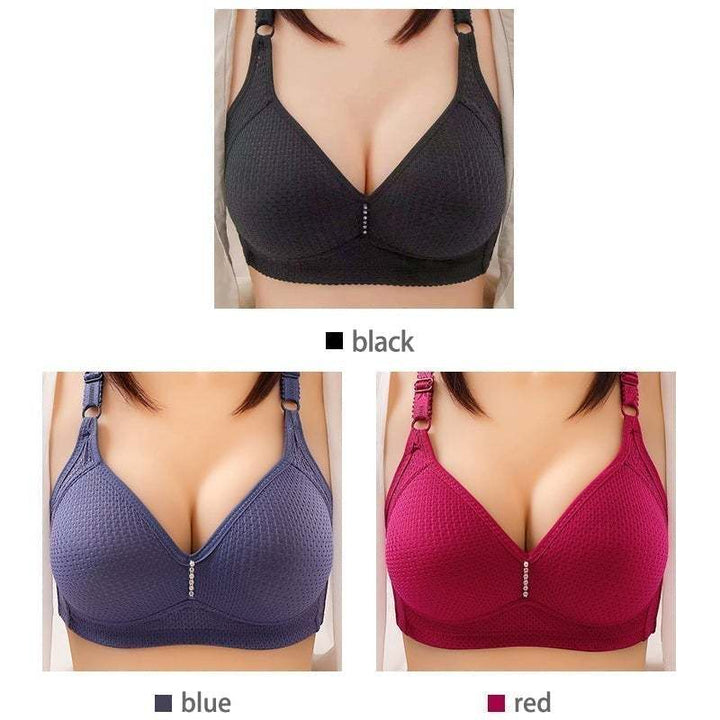 (🎁2025 New Year Hot Sale🎁)🔥Plus Size Bra Women Underwear Wire Free Comfort Soft Breathable🔥