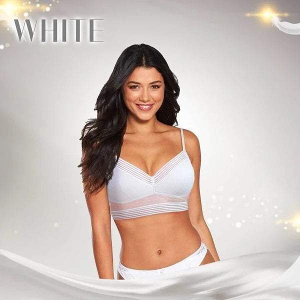 Low Back Wireless Lifting Lace Bra