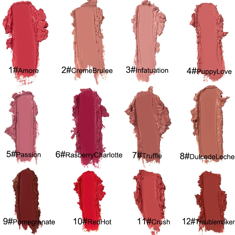 2025 NEW 12 Color Waterproof Long Lasting Moist Lip Gloss Plumper Liquid Lipstick