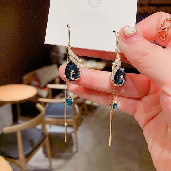 HOT SALE Beautiful peacock earrings