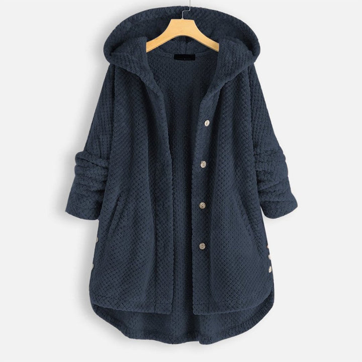Winter Hooded Double Faced Fleece Sweater Coat