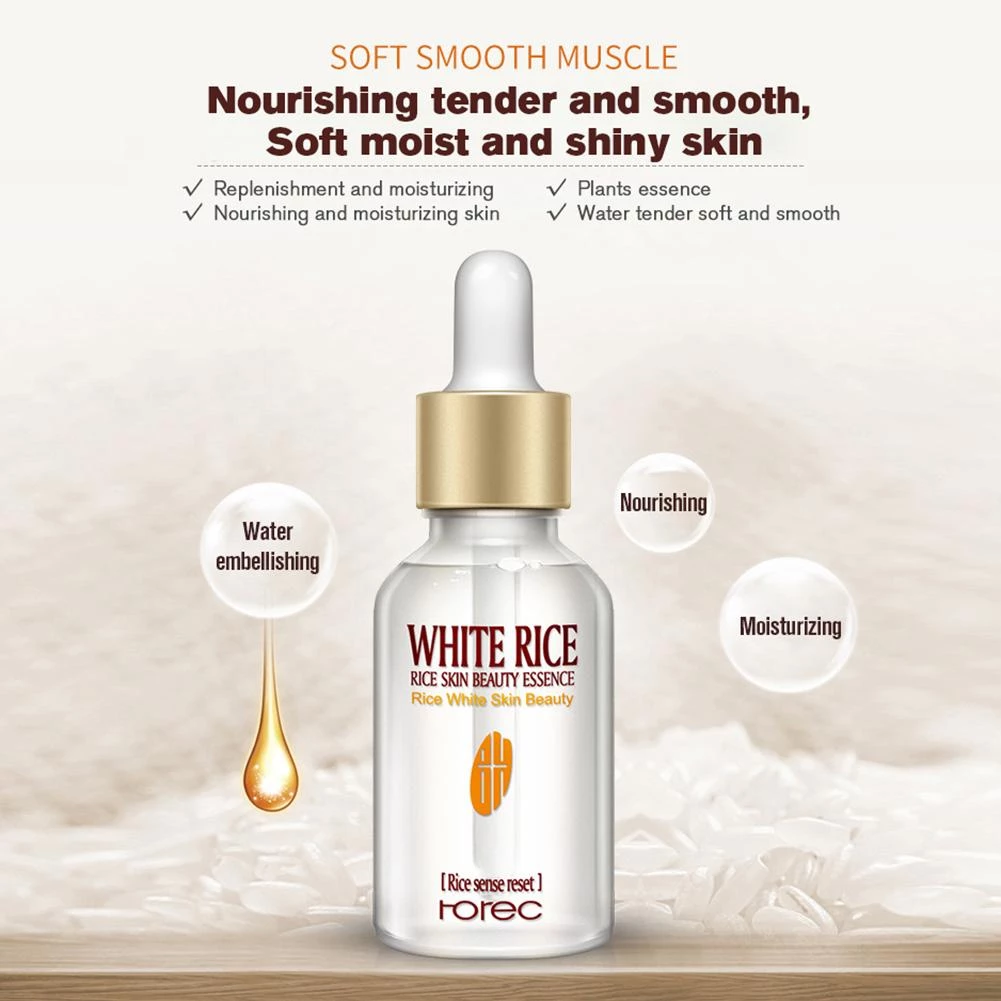 Collagen White Rice Face Serum Hyaluronic Acid Essence
