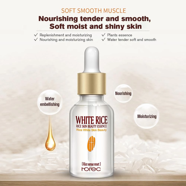 Collagen White Rice Face Serum Hyaluronic Acid Essence
