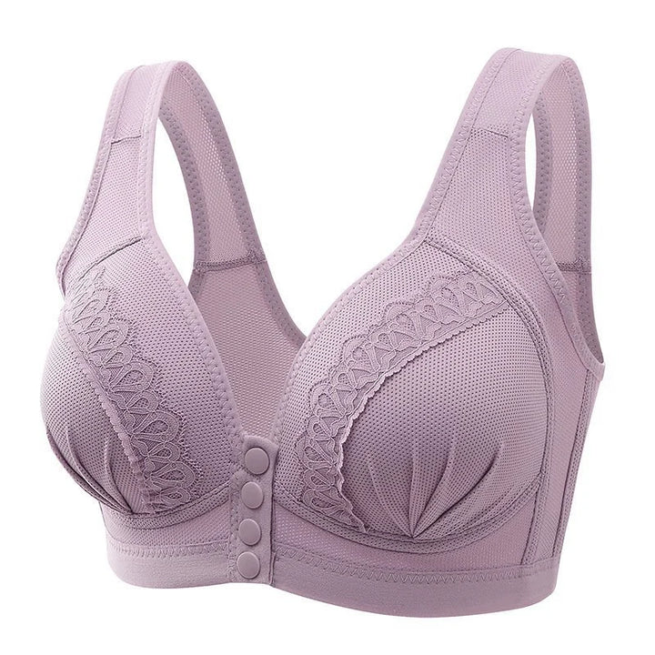 🎄Last day 75%OFF-2022 Front Button Breathable Skin-Friendly Cotton Bra