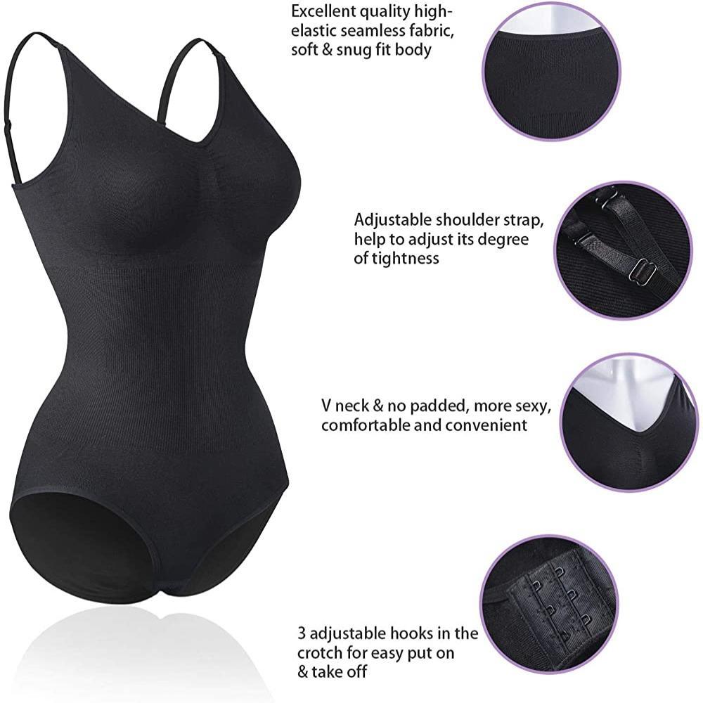Irisnaya Spaghetti Strap Camisole Leotards Bodycon Jumpsuit