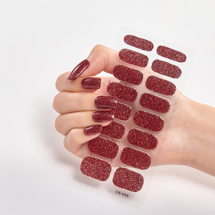 Glitter Nail Self Decals