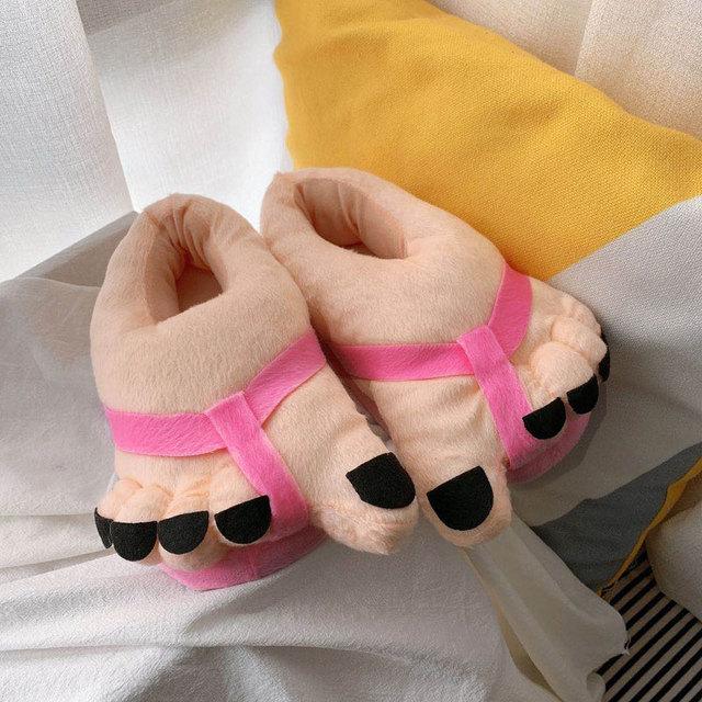 Indoor Funny Big Foot Cotton Shoes