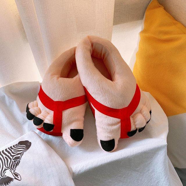 Indoor Funny Big Foot Cotton Shoes